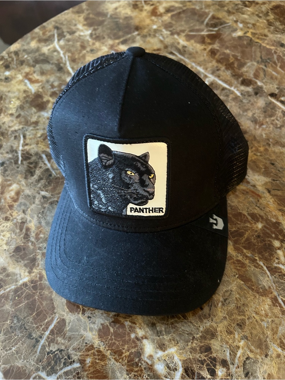 Goorin Bros black panther Patch Trucker Hat - Black